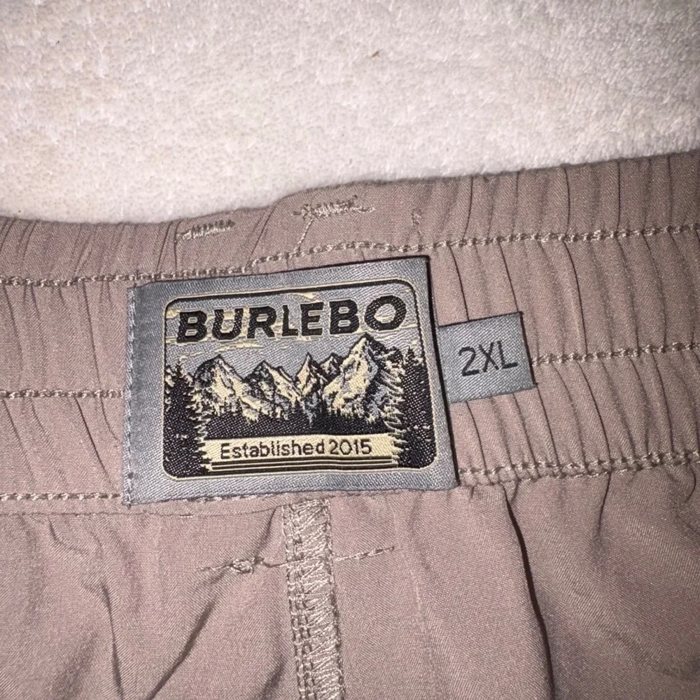 BURLEBO Everyday Shorts Mens 2XL Tan Performance Duck Pockets 8